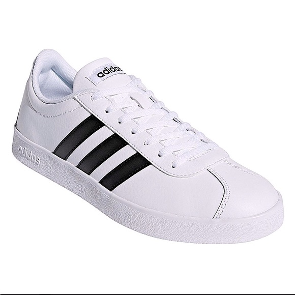 adidas Other - Adidas Black & White VL Court 2.0 Skater Shoes, Size 4Y. Unisex